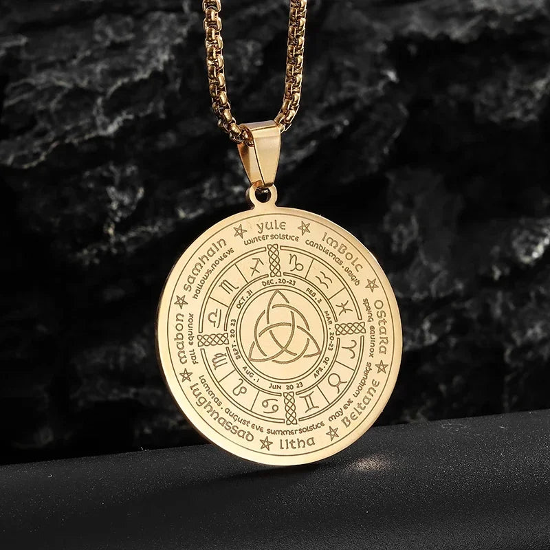 Celtic Trinity Knot Pendant Necklace — Zinc Alloy