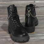 2Pcs Gothic Spiky Hollow Heart-Shaped Black Bead Double-Layer Boot Chain Metal Shoe Decoration, Suitable for All Kinds