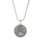 Ancient Egyptian Sun Eye of Horus Pendant Necklace for Men and Women Eagle-Headed God Omniscient Eye Amulet Jewelry Gift