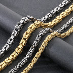 60/63CM Length Chain Necklace for Man Solid 10/13MM Width Stainless Steel Link Chains On Neck Jewelry Mens Necklaces