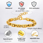 Gold Handmade Chain Bracelet — Stainless Steel