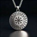 Wolf Viking Steel Pendant 316L Rune Totem