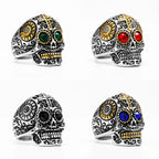 Cyberpunk Skull Ring — Stainless Steel