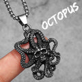 Skull Octopus Tentacles Men Necklace With Pendant Stainless Steel Jewelry for Male Women Punk Hip Hop Accessories Gift Wholesale