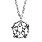 Gothic Steel Pendant Vintage Pentagram Punk