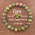 Multi-Color Bead Bracelet with Adjustable Length