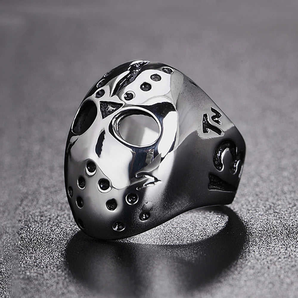 Jason Mask Ring — Stainless Steel