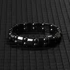 Hematite Therapy Stretch Bracelet — Mixed Metal