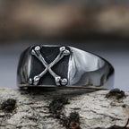 Cool Punk Stainless Steel Fishbone Ring For Man Vintage Style Classic Rvs Wedding Band Casual Sport Sieraden Boyfriend Gift