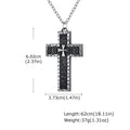 Openable Compartment Cross Pendant — Stainless Steel