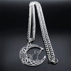 Gothic Celtic Knot Pendant Necklace — Stainless Steel