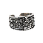 Robot Ghost Skull Open Ring — Stainless Steel