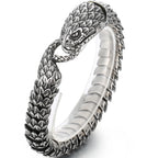 Cool Solid 316L Stainless Steel Snake Body Link Chain Man Bracelet for Men Male Men's Bracelets 8.7" Punk Rock Metal