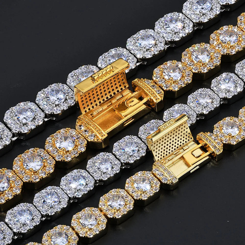 Tennis Chain Necklace Stainless Steel 10/12MM