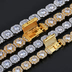 Tennis Chain Necklace Stainless Steel 10/12MM