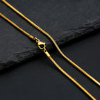 Gold Rope Chain Necklace — Stainless Steel 60cm