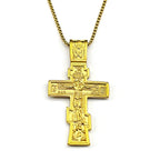 Orthodox IC XC Icon Crucifix Pendant Necklace — Stainless Steel