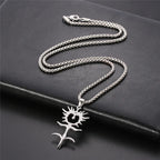 Gothic Hollow Sigil Pendant Necklace — Box Chain