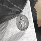 Our Lady of Guadalupe Medal Pendant Stainless Steel Virgin Mary Necklace Women\\'s Prayer Jewelry Catholic Gift