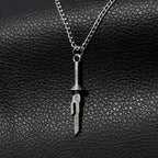 Anime Jujutsu Kaisen Fushiguro Toji Sword Necklace Spear of Tianri Knife Pendant Cosplay Necklaces For Unisex Choker