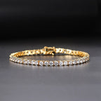 Iced Out Tennis Bracelet — Stainless Steel