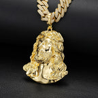 Hip Hop High Polishing Bling JESUS PIECE Pendants Necklace Men Rapper Jewelry Gold Silver Color