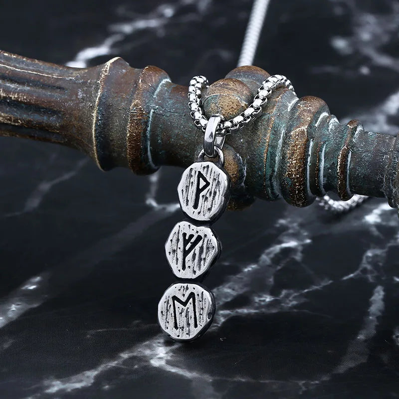 Odin Viking Stainless Steel Pendant Necklace