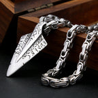 Viking Spear Stainless Steel Pendant Necklace