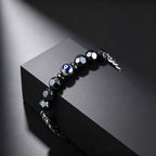 Evil Eye Cuban Chain Bracelet — Stainless Steel