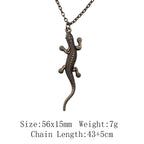 Cold Blooded Reptile Lizard Gecko Chameleon Pendant Necklace For Women Men