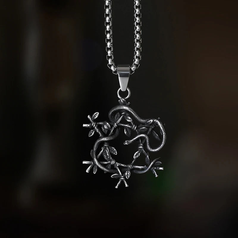 Gothic Satan Goat Stainless Steel Pendant Necklace