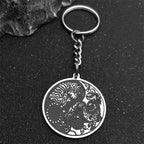 Dragon Tiger Silver Pendant Round Yin Yang Tai