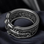 Scorpion Ring for Men — Black-Tone Punk Statement Band