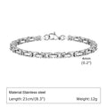 Byzantine Retro Chain Bracelet 4mm — Stainless Steel