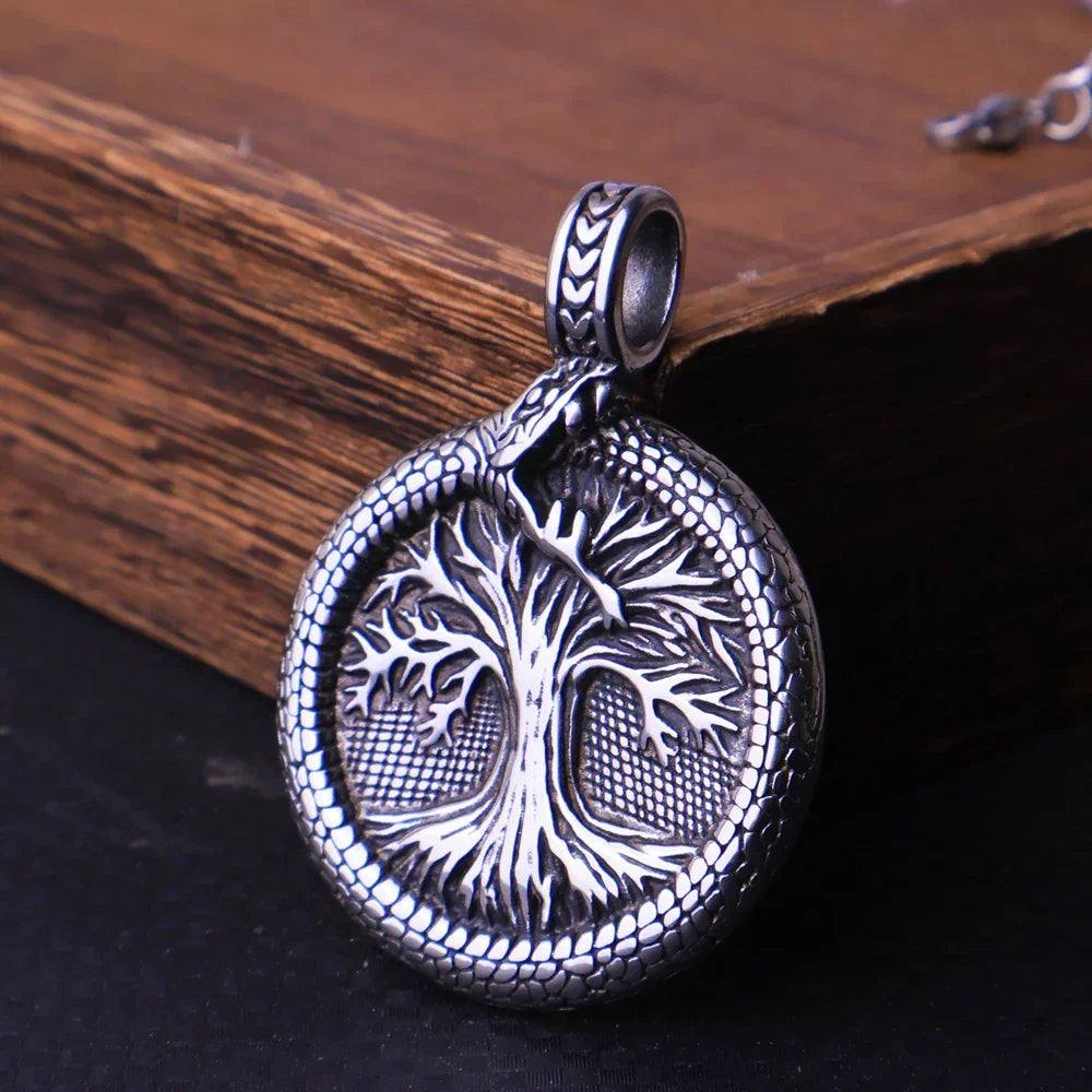 Yggdrasil Tree of Life Pendant Necklace — Mixed Metal