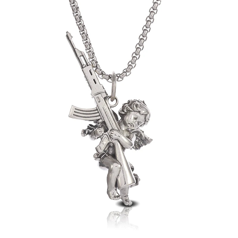 Vajra Pendant Necklace — Stainless Steel