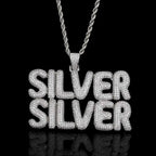 Iced Out Letter Pendant Necklace Name