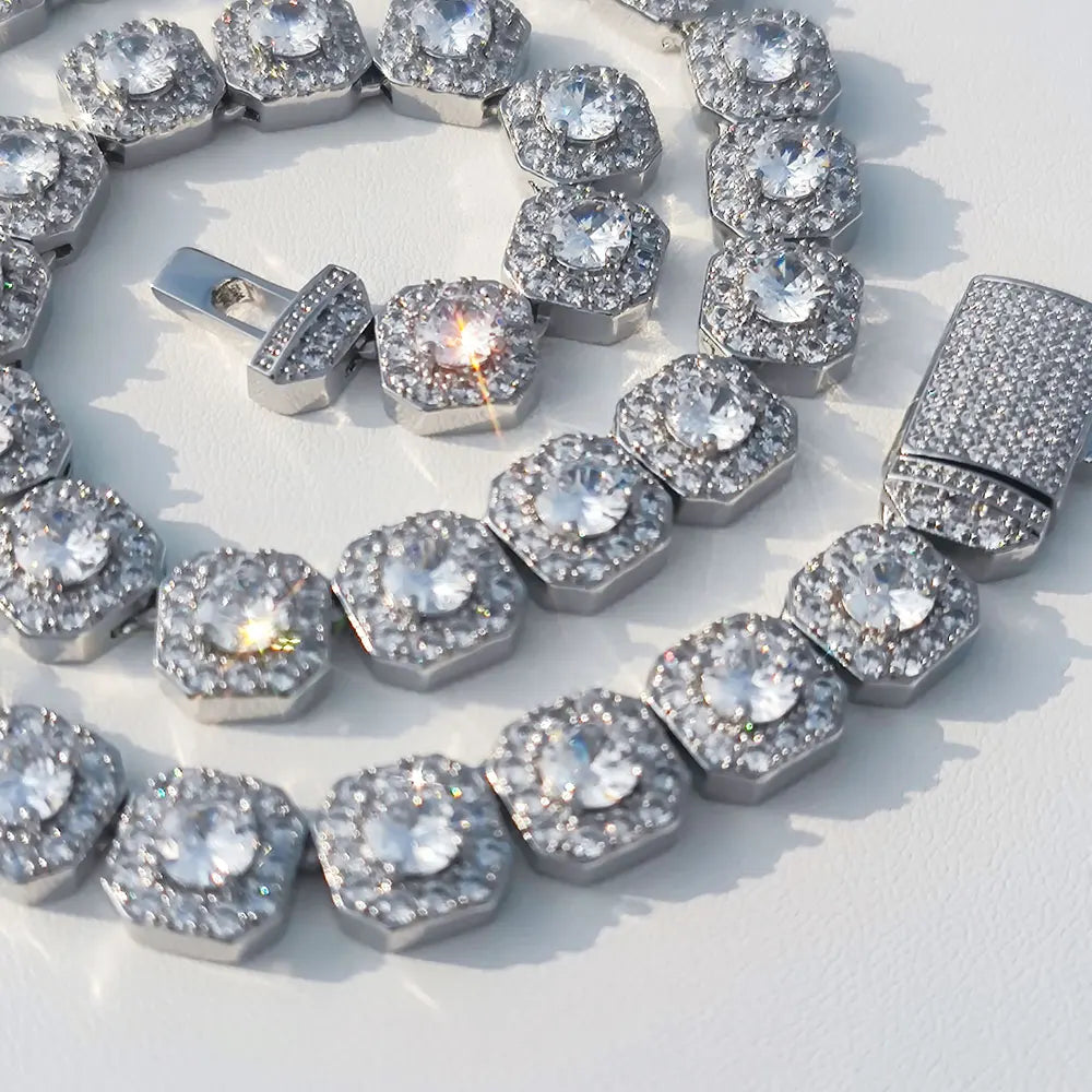 Tennis Chain Necklace Stainless Steel 7/10/12MM