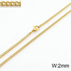 Punk Curb Cuban Link Chain Men Women Stainless Steel Long Necklace Fashion Tide Hip Hop Sweater Accessories Party Jewelry Gifts