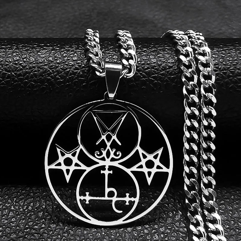 Sigil of Lucifer Pentagram Necklace — SS