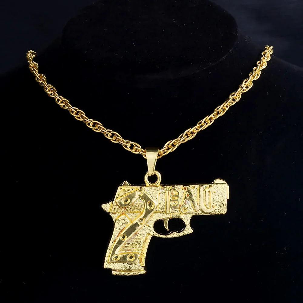 Fashion 18K Golden Plated Hip Hop Rock Necklace Stainless Steel US Dollar Money Sign Pendant Necklace Mens Women Jewellery Gift