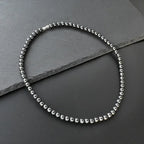 6mm Hematite Obsidian Black Beads Necklaces Men Fashion Triple Protection Necklaces Women for Magnetic Health Protection Jewelry
