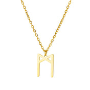 Minimal Viking Rune Necklace — Stainless Steel