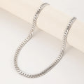 New 925 Sterling Silver Necklace 5MM Side Chain for Men Women Wedding Jewelry Luxury Fashion Style Engagement High Quality Gifts