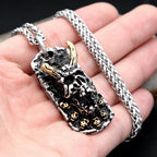 Skull Steel Pendant Vintage Evil 316L Skeleton