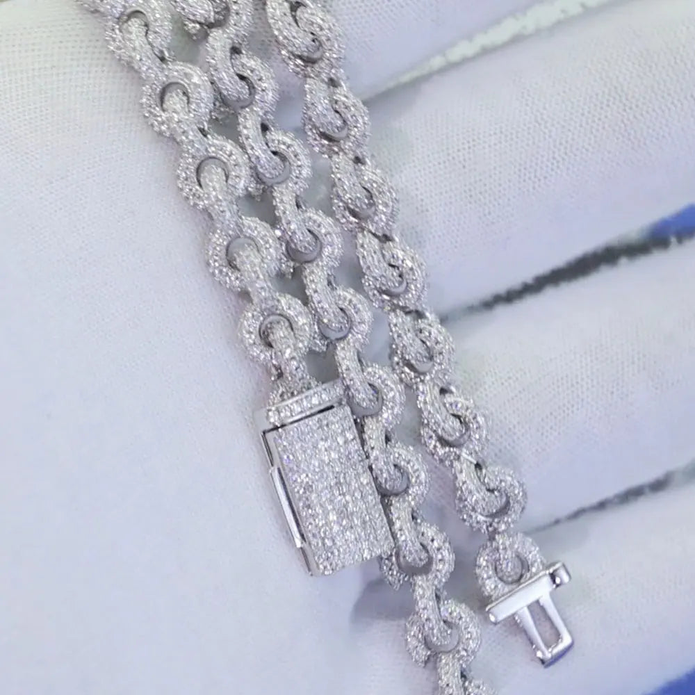 Iced Out Cuban Necklace Stainless Steel O-Chain
