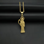 New Fashion Creative Scythe Death Skull Pendant Charming Men's Necklace Hip Hop Punk Accessories Party Gift Jewelry