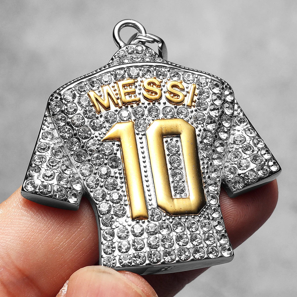Football Jersey Pendant Necklace — Stainless Steel