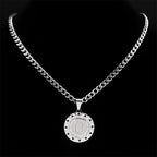 Holy Mary Steel Pendant Virgin Medal Our Lady