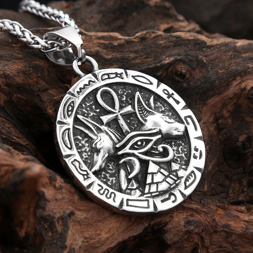 Anubis Ankh Cross Pendant — Stainless